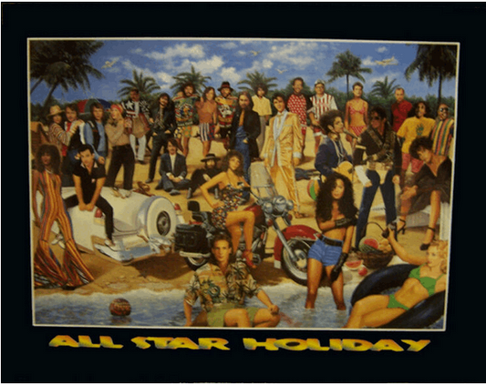 All Star Holiday Art Print - HalfMoonMusic