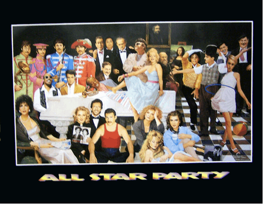 All Star Party Art Print - HalfMoonMusic