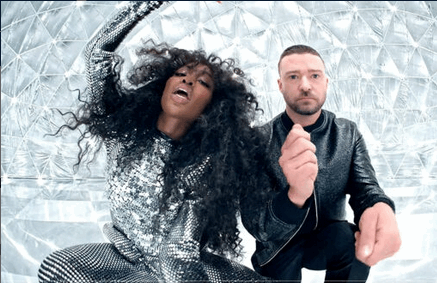 11x17 Justin Timberlake and SZA Countertop Poster - HalfMoonMusic