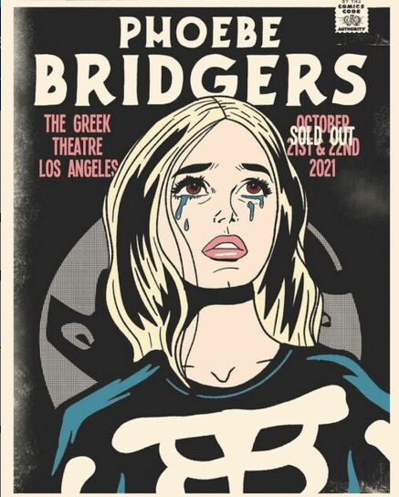 11x17 Phoebe Bridgers Countertop Poster - HalfMoonMusic