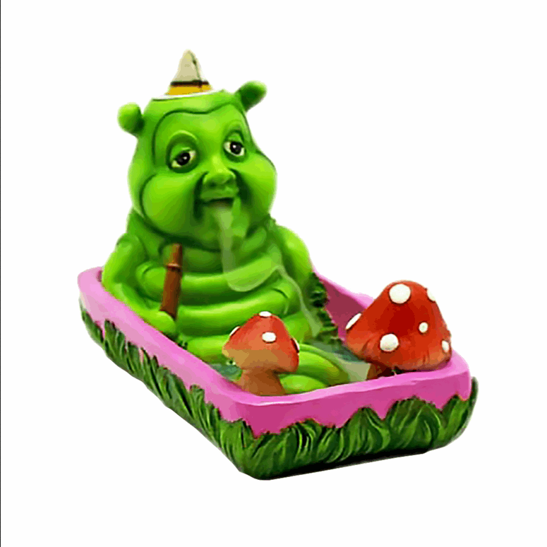 Alice in Wonderland Caterpillar Backflow Cone Incense Burner - HalfMoonMusic