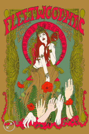 11x17 Fleetwood Mac Countertop Poster - HalfMoonMusic