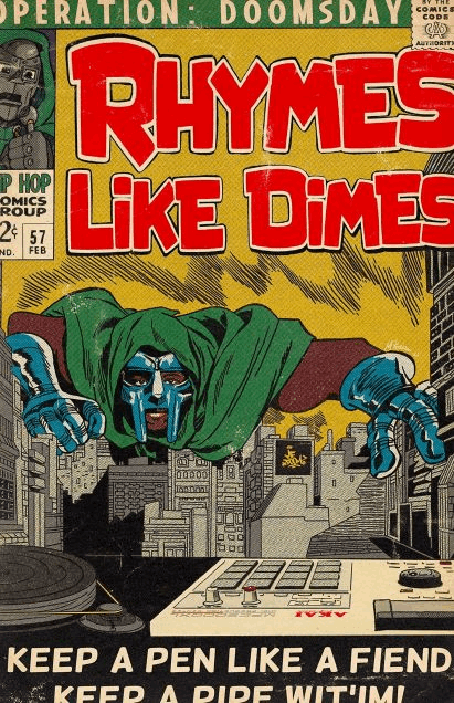 11x17 MF DOOM Countertop Poster - HalfMoonMusic