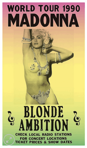 11x17 Madonna Countertop Poster - HalfMoonMusic