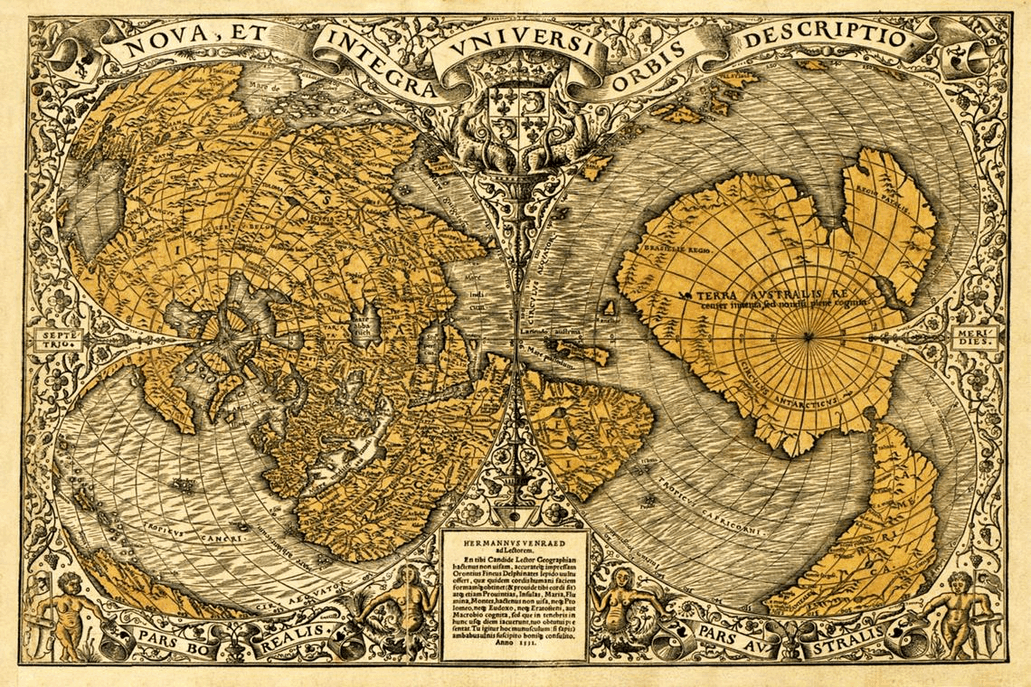11x17 Map of the World Countertop Poster - HalfMoonMusic