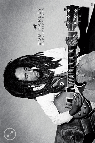 11x17 Bob Marley Countertop Poster - HalfMoonMusic