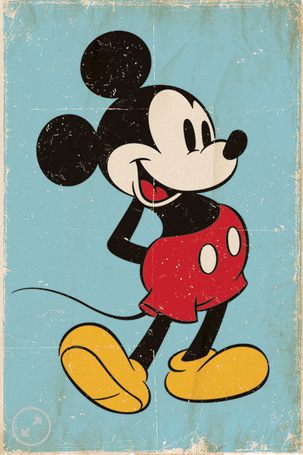 11x17 Mickey Mouse Countertop Poster - HalfMoonMusic