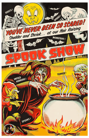11x17 Spook Show Countertop Poster - HalfMoonMusic