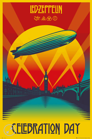 11x17 Led Zeppelin Countertop Poster - HalfMoonMusic