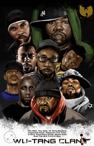 11x17 Wu-Tang Countertop Poster - HalfMoonMusic