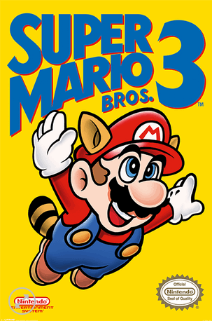 11x17 Super Mario Bros 3 Countertop Poster - HalfMoonMusic
