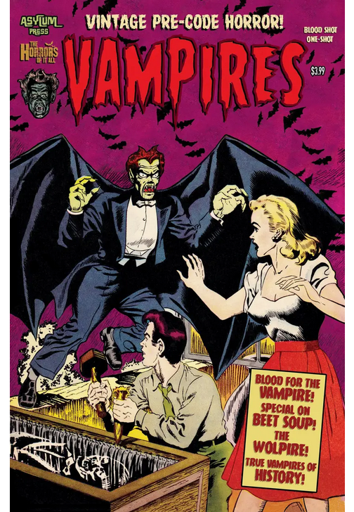 Vampires Blood Shot One-Shot Comic Book - HalfMoonMusic