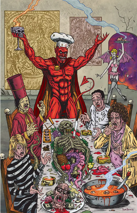 Satans Last Supper Art Print - HalfMoonMusic