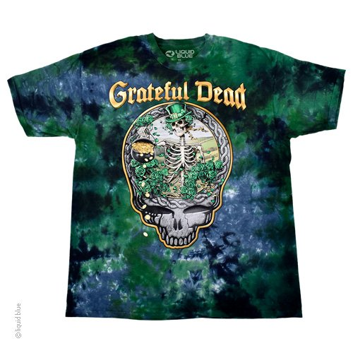 Men's Grateful Dead Celtic Leprechaun Bertha Tie-Dye T-Shirt - HalfMoonMusic