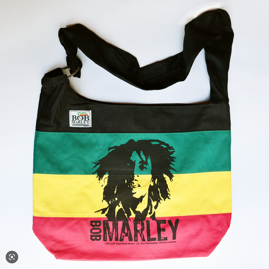 Rasta Bob Marley Tote Bag - HalfMoonMusic