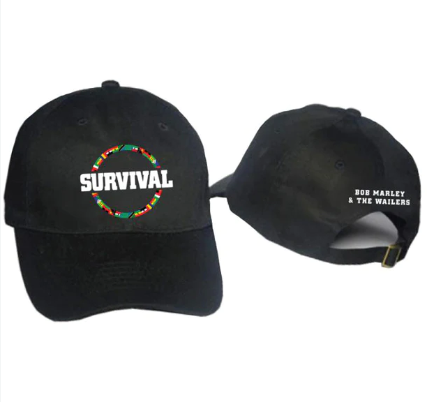 Bob Marley Survival Dad Hat - HalfMoonMusic