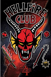 Stranger Things Hellfire Club Poster - HalfMoonMusic
