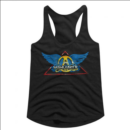 Women's Aerosmith Logo Racerback Tank Top - HalfMoonMusic