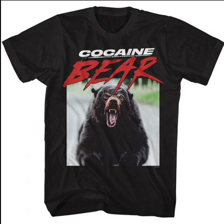 Men's Cocaine Bear T-Shirt - HalfMoonMusic