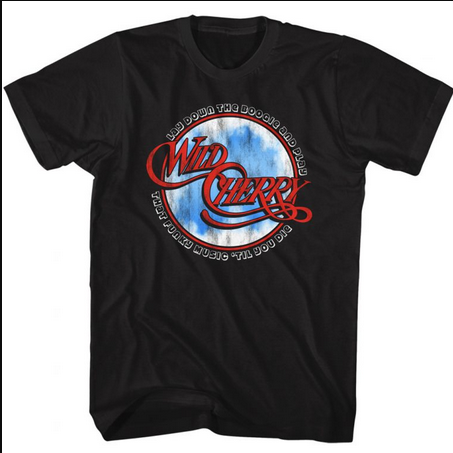 Men's Wild Cherry Lay Down The Boogie T-Shirt - HalfMoonMusic