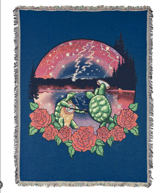 Grateful Dead Terrapin Lake Woven Blanket - HalfMoonMusic