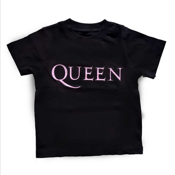 Queen Toddler Pink Logo T-Shirt - HalfMoonMusic