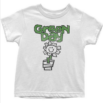 Green Day Toddler Flower Pot T-Shirt - HalfMoonMusic