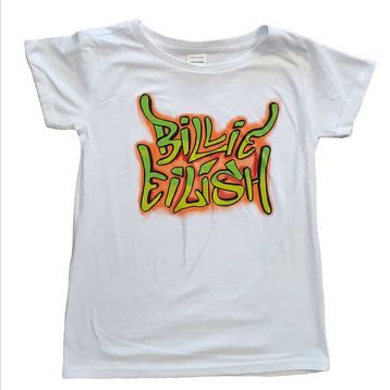 Billie Eilish Youth Graffiti T-Shirt - HalfMoonMusic