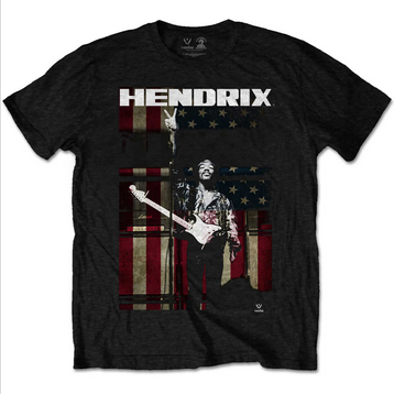 Jimi Hendrix Youth Peace Flag T-Shirt - HalfMoonMusic