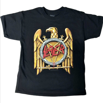 Slayer Youth Gold Eagle T-Shirt - HalfMoonMusic