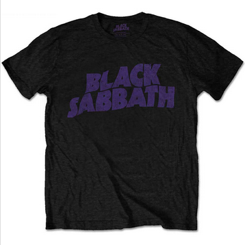 Kids Black Sabbath Wavy Logo T-Shirt - HalfMoonMusic