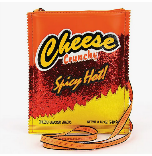 Novelty Cheese Crunch Crossbody Bag - HalfMoonMusic