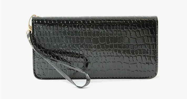 Rhinestoned Keyboard Wallet Clutch - HalfMoonMusic
