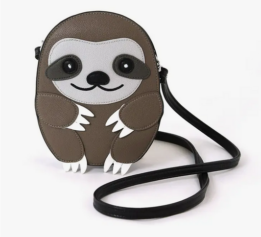 Novelty Sloth Crossbody Bag - HalfMoonMusic