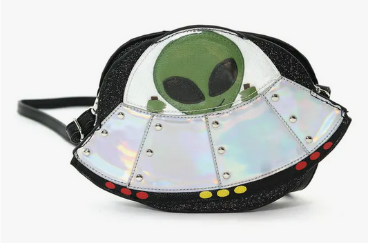 Novelty Alien Spaceship Crossbody Bag - HalfMoonMusic
