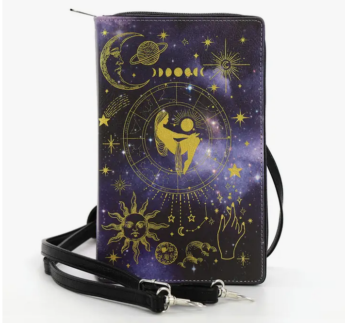 Novelty Moon Child Book Crossbody Clutch - HalfMoonMusic
