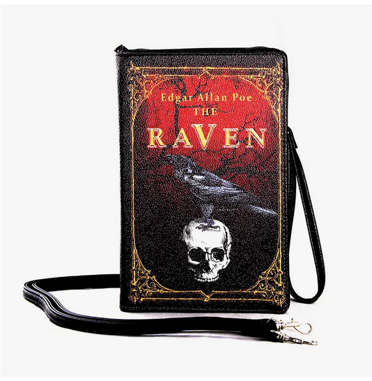 Novelty The Raven Book Crossbody Bag - HalfMoonMusic