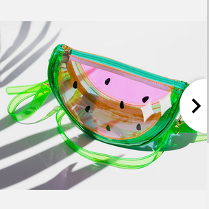 Clear Jelly Watermelon Slice Handbag - HalfMoonMusic