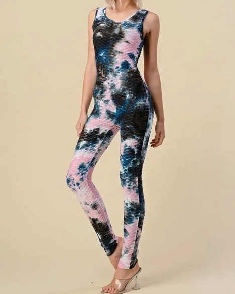 Women's Double Scoop Honey Comb Stretch Catsuit - HalfMoonMusic