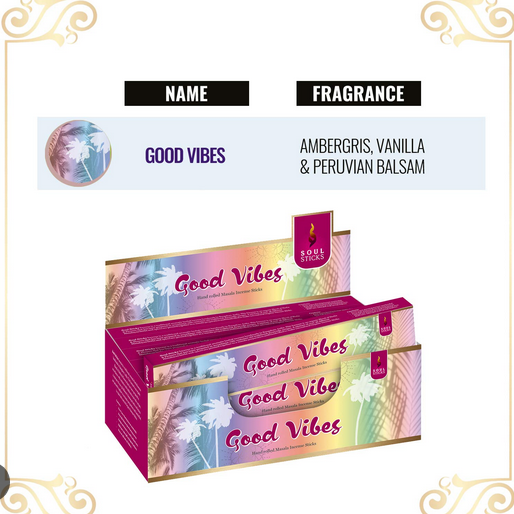 Good Vibes Natural Incense - HalfMoonMusic