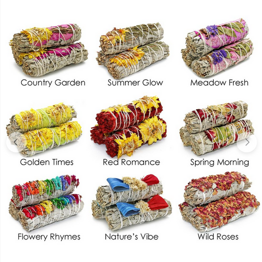 Soul Sticks 3pk Floral Sage Bundles - HalfMoonMusic