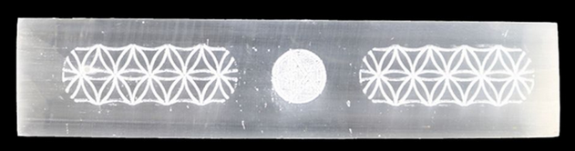 Selenite Pentagram Incense Burner - HalfMoonMusic