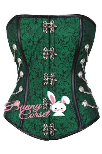 Women's Aiyana Overbust Steampunk Corset - HalfMoonMusic