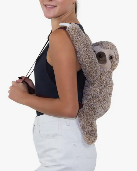 Stuffed Sloth Mini Backpack - HalfMoonMusic