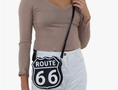 Route 66 Crossbody Bag - HalfMoonMusic
