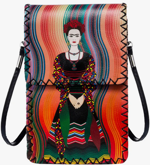 Frida Kahlo Print Crossbody Bag - HalfMoonMusic