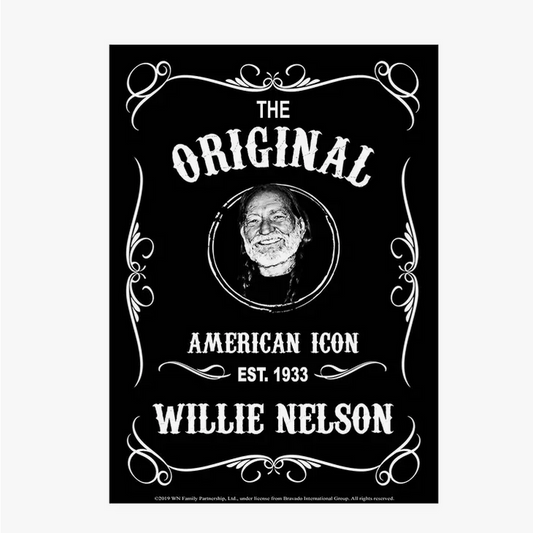 Willie Nelson Metal Sign - HalfMoonMusic