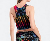 Spandex Tie-Dye Crop Top - HalfMoonMusic