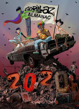 Gorillaz Almanac 2020 Hardcover Book - HalfMoonMusic