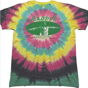 Men's Bob Marley Exodus Tie-Dye T-Shirt - HalfMoonMusic